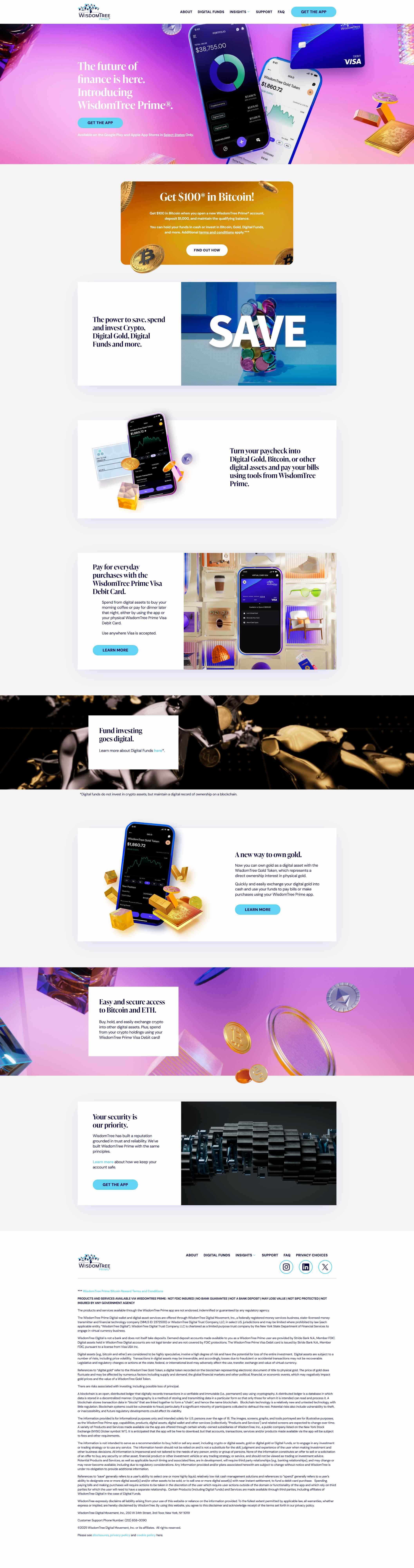 Original WisdomTree Homepage